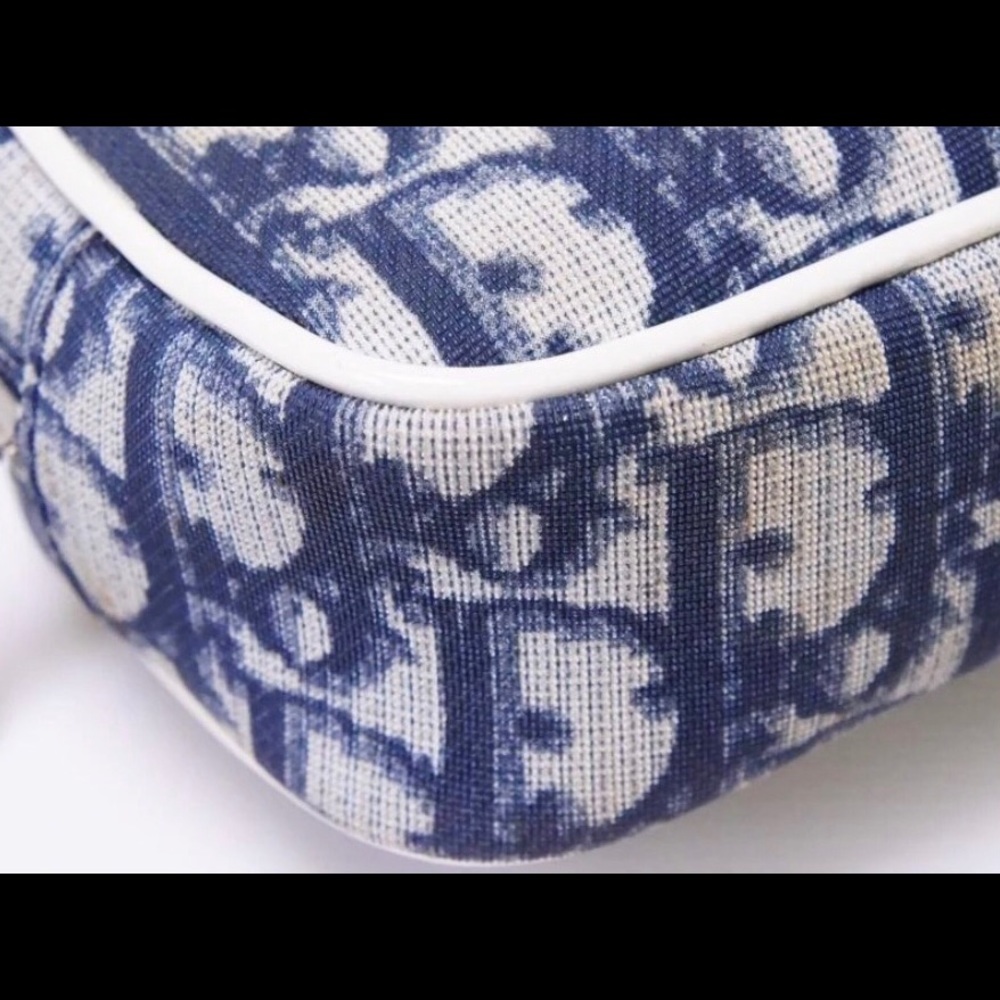 CHRISTIAN DIOR VINTAGE MONOGRAM BLUE TROTTER POUCH - Picture 8 of 13
